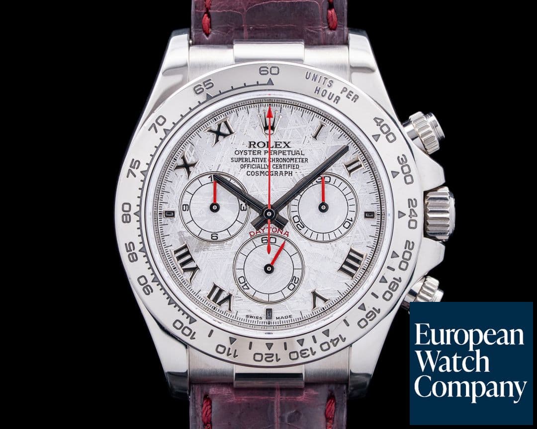Image of Rolex 116519 Daytona 18K White Gold Meteorite Dial Circa. 2006