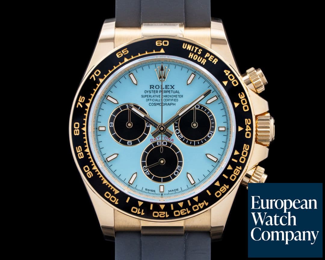 Image of Rolex 126518LN Daytona 18K Yellow Gold Turquoise Blue Dial