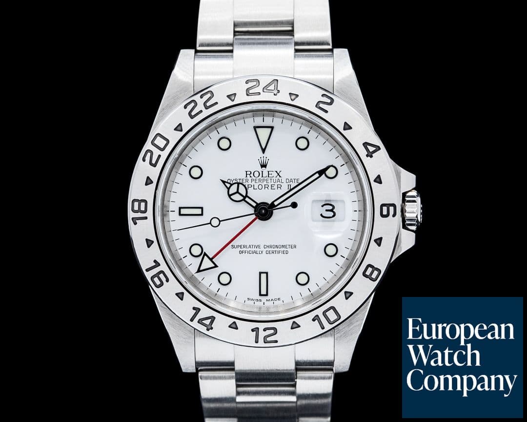 Image of Rolex 16570 Explorer II SS White Dial