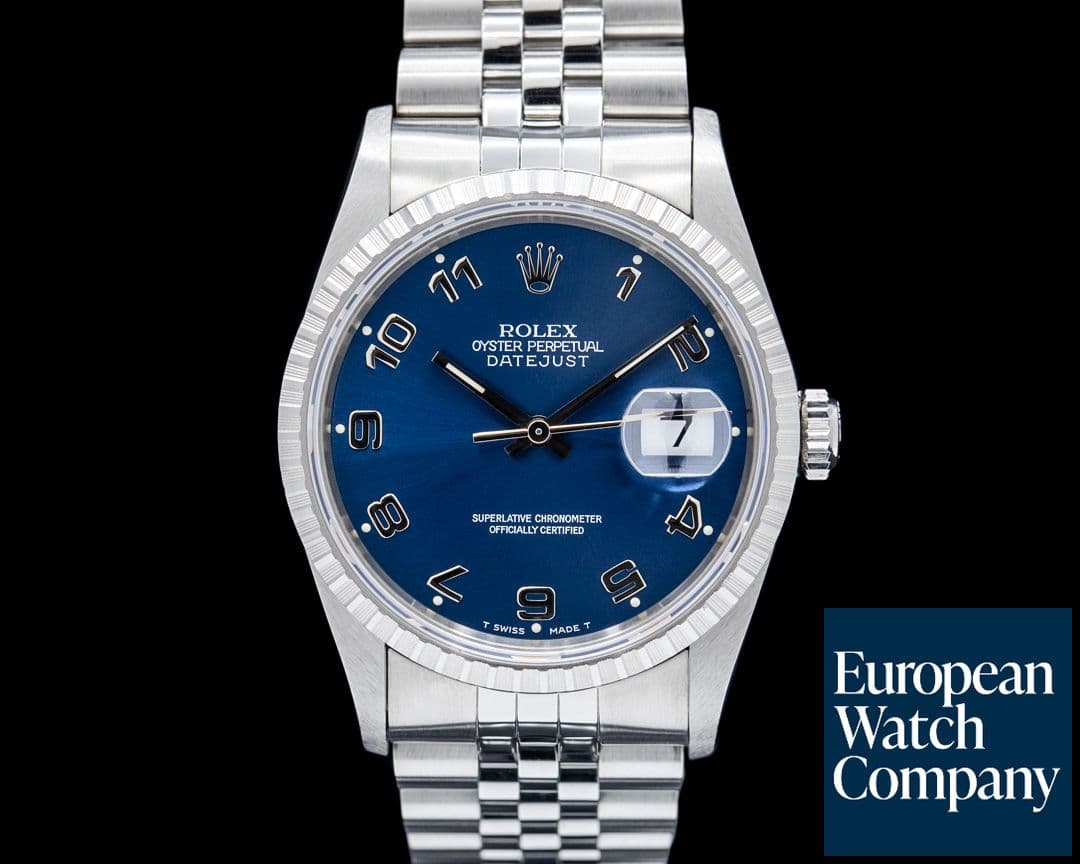 Image of Rolex 16220 Datejust SS Blue Dial
