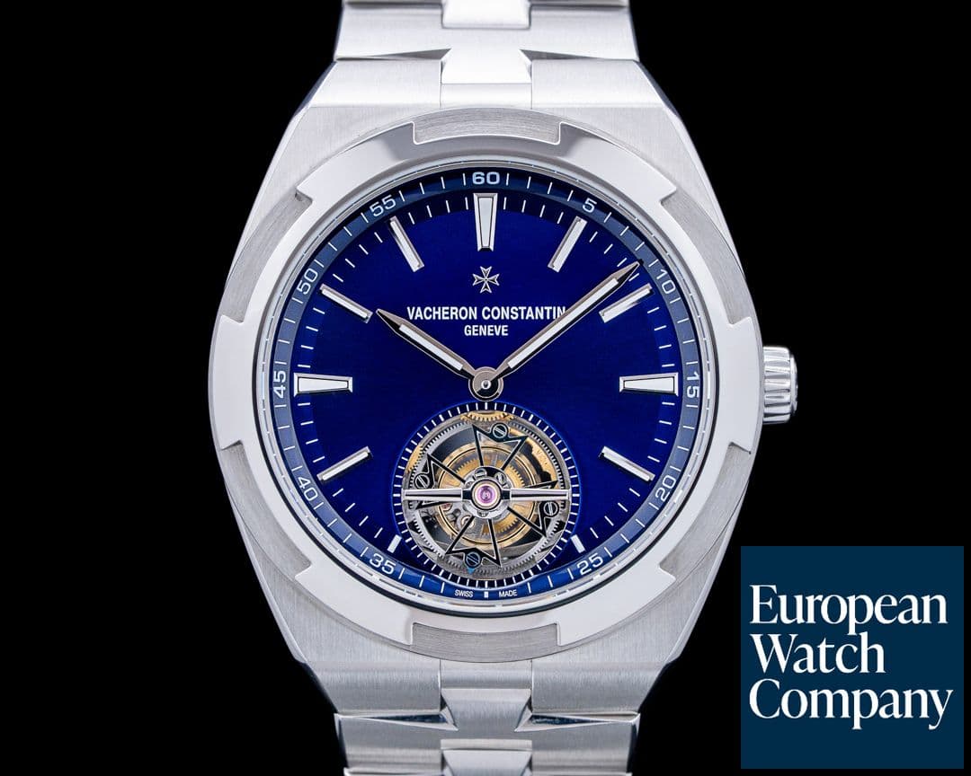 Image of Vacheron Constantin 6000V Overseas Tourbillon SS Blue Dial