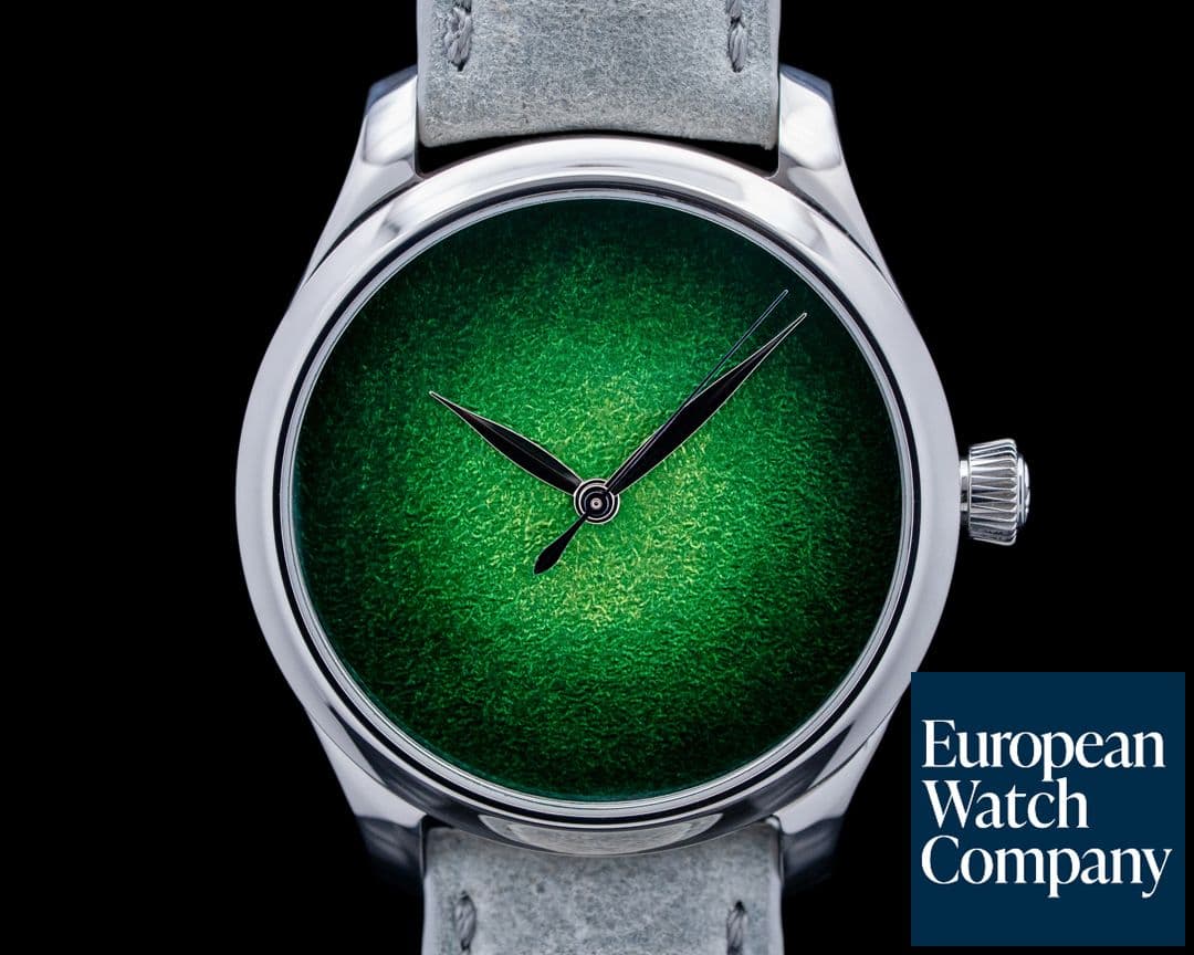 Image of H. Moser & Cie. 1200-1233 Endeavour Centre Seconds Concept SS Lime Green Dial