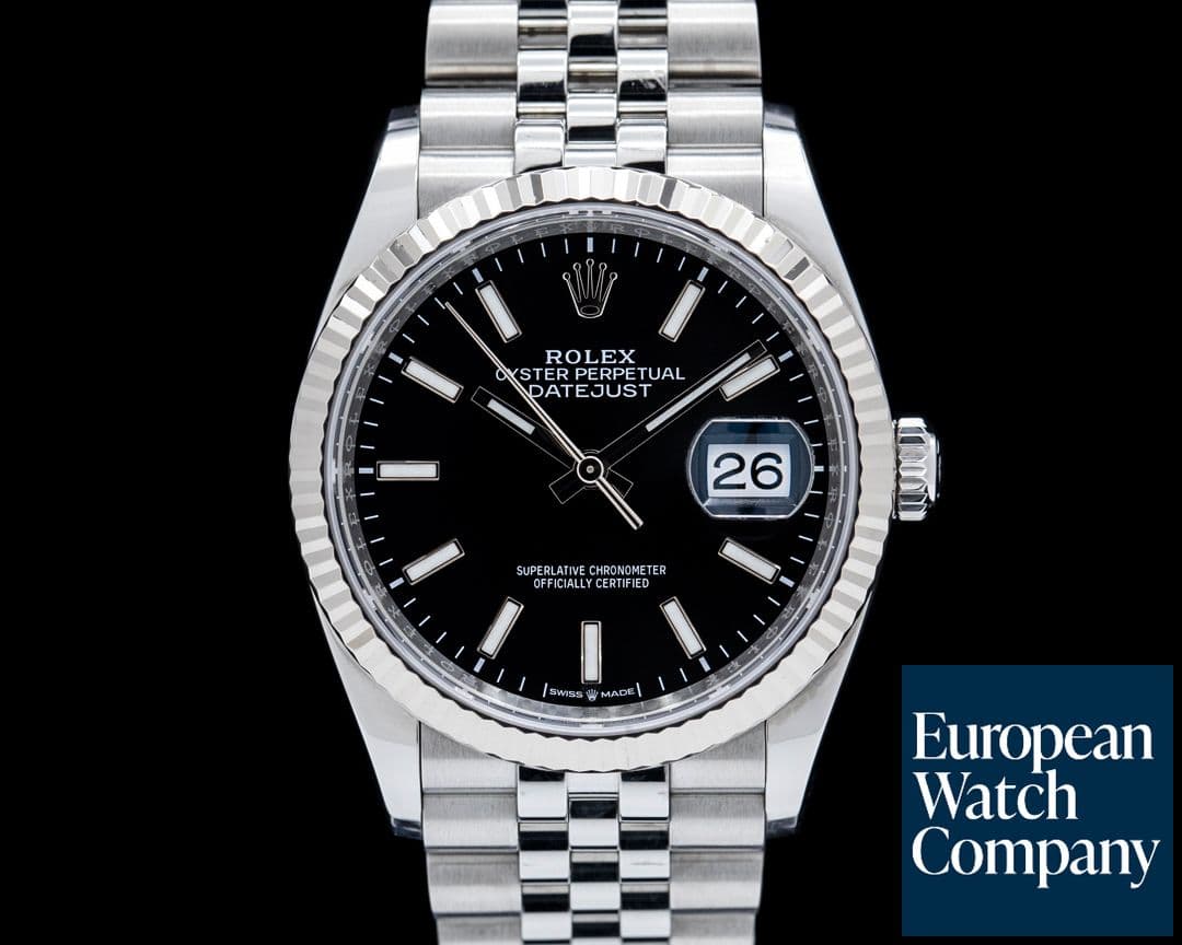 Image of Rolex 126234 Datejust 36 Jubilee SS Black Dial