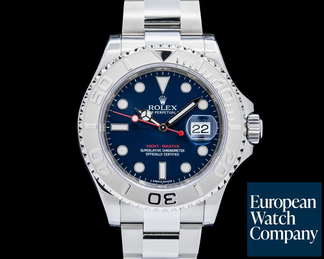 Image of Rolex 116622 Yacht Master SS / Platinum Bezel Blue Dial