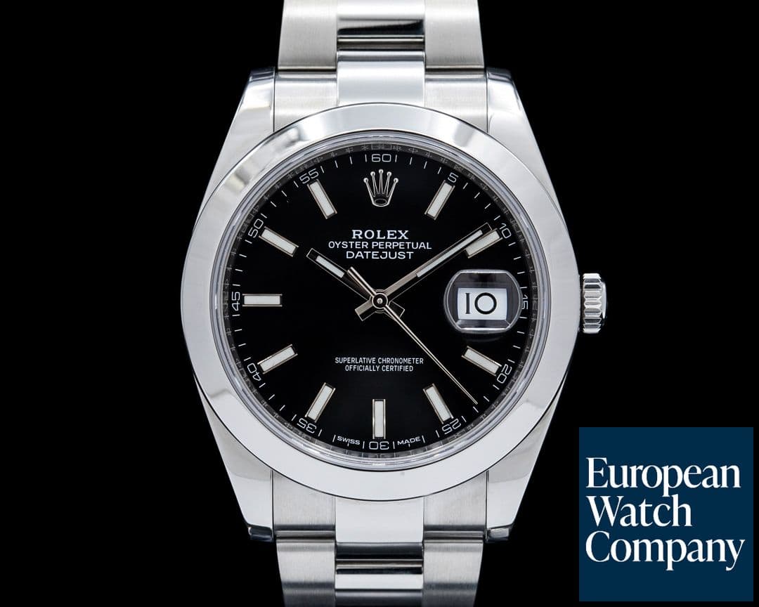 Image of Rolex 126300 Datejust 41 SS Black Dial