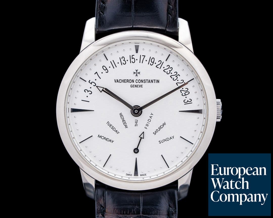 Image of Vacheron Constantin 4000U Patrimony Retrograde Day-Date White Gold Silver Dial