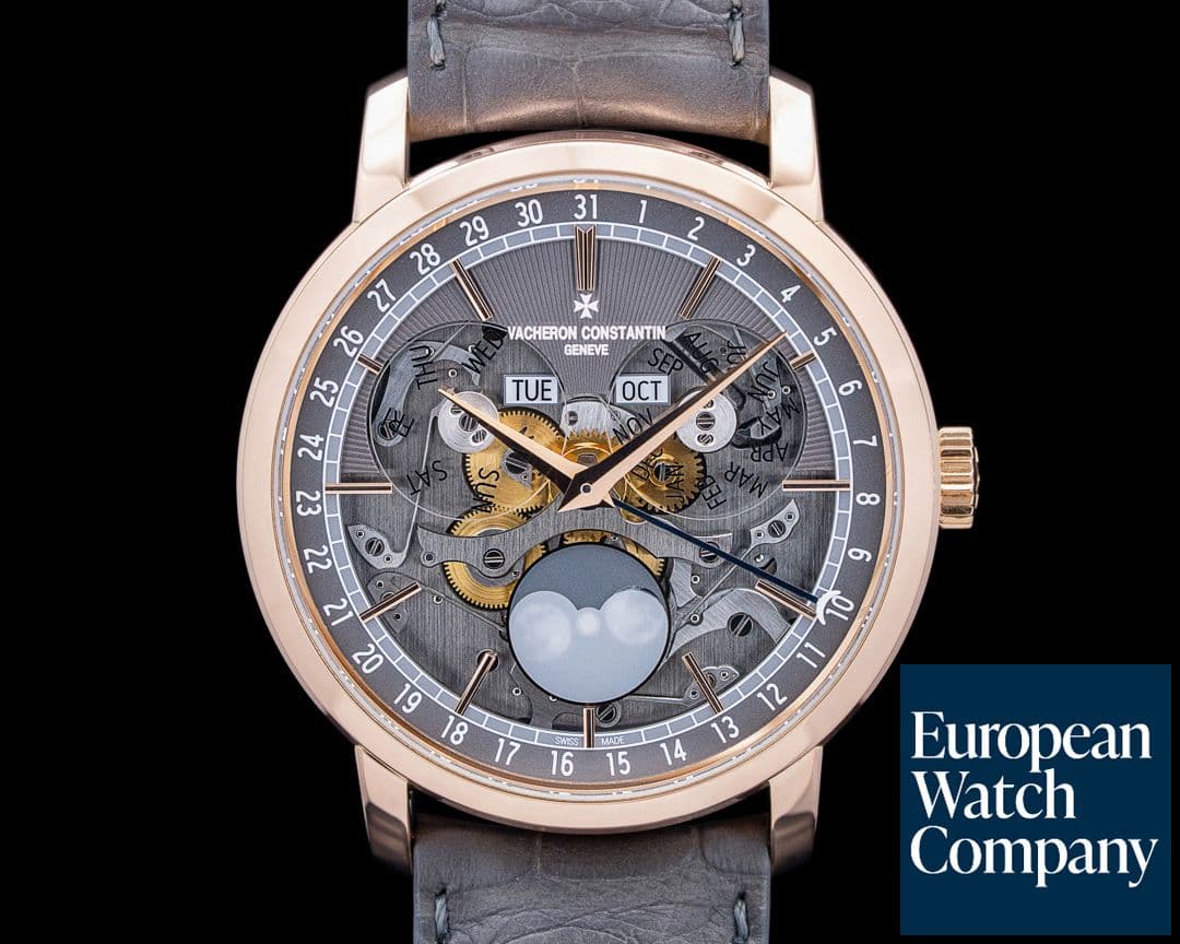 Image of Vacheron Constantin 4020T Traditionnelle Complete Calendar 18K Rose Gold Skeleton Dial
