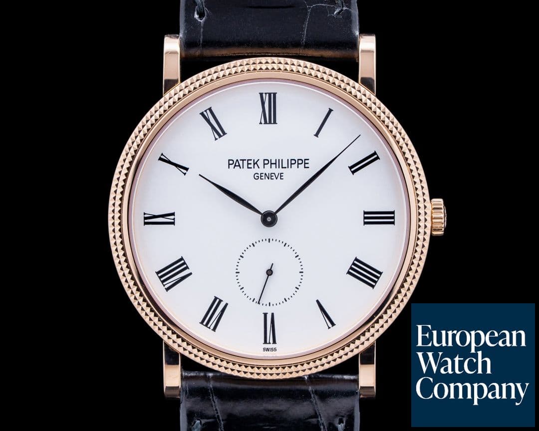 Image of Patek Philippe 5119R-001 Calatrava 18K Rose Gold White Dial