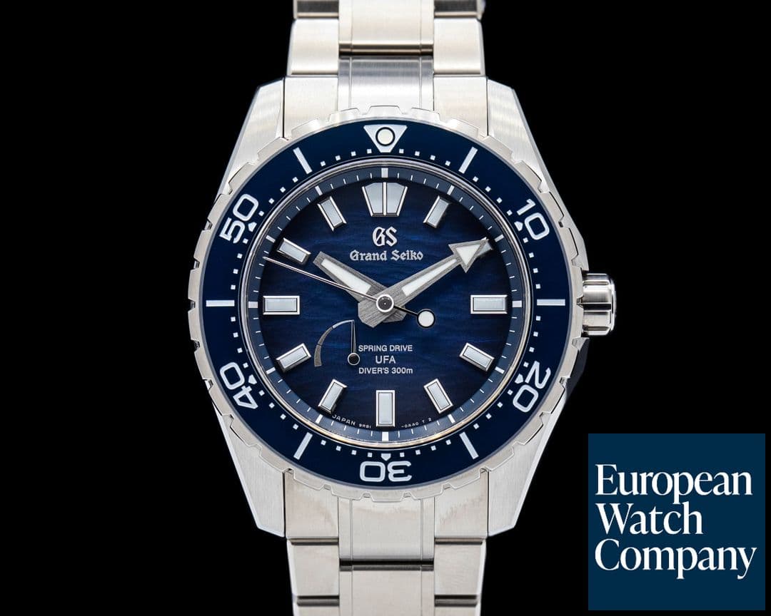Image of Grand Seiko Evolution 9 Spring Drive U.F.A. Ushio 300 Diver Titanium Blue Dial 2026