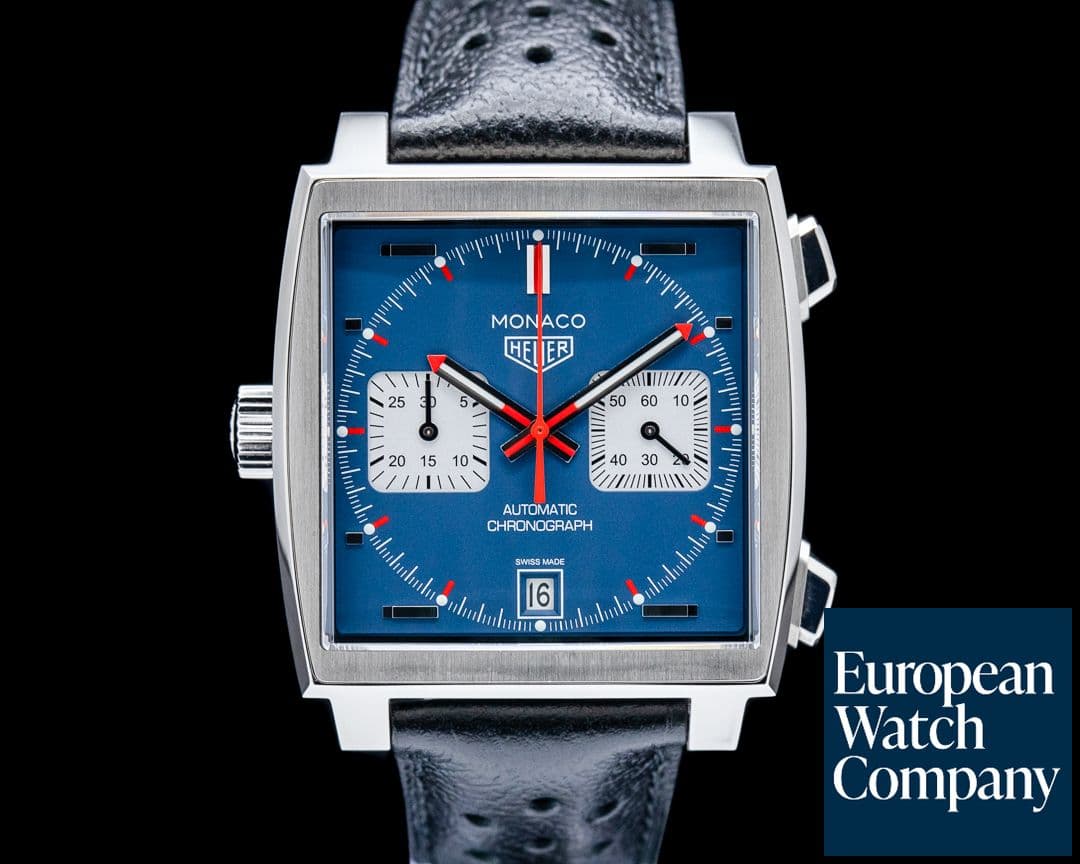 Image of TAG Heuer CAW211P.FC6356 Monaco Calibre 11 Automatic SS Blue Dial