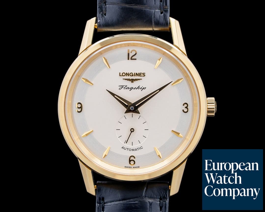 Image of Longines Flagship Heritage 60th Anniversary 18K Yellow Gold Silver Dial LIMITED