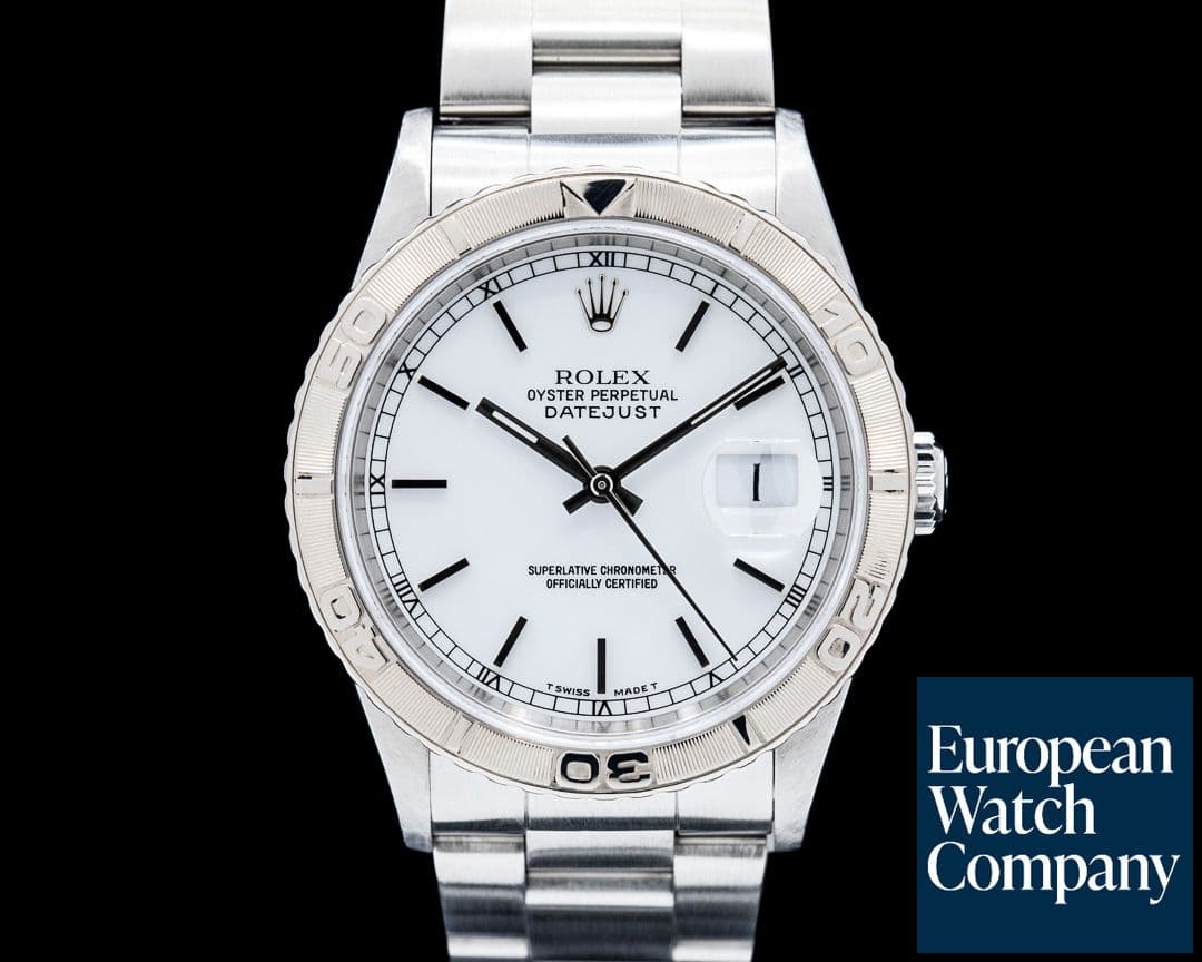Image of Rolex 16264 Datejust Turn-O-Graph SS White Dial Circa. 1996