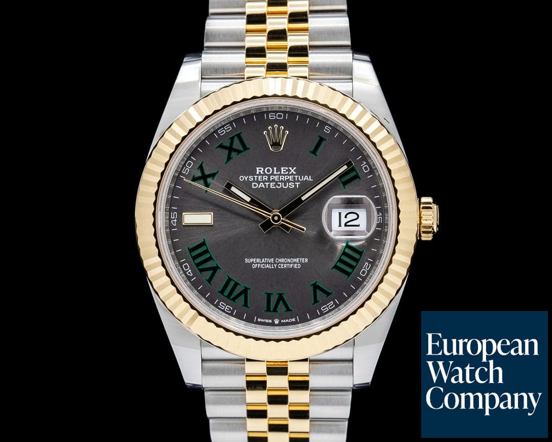Image of Rolex 126333 Datejust 41MM Jubilee 18K YG / SS Gray Roman Dial