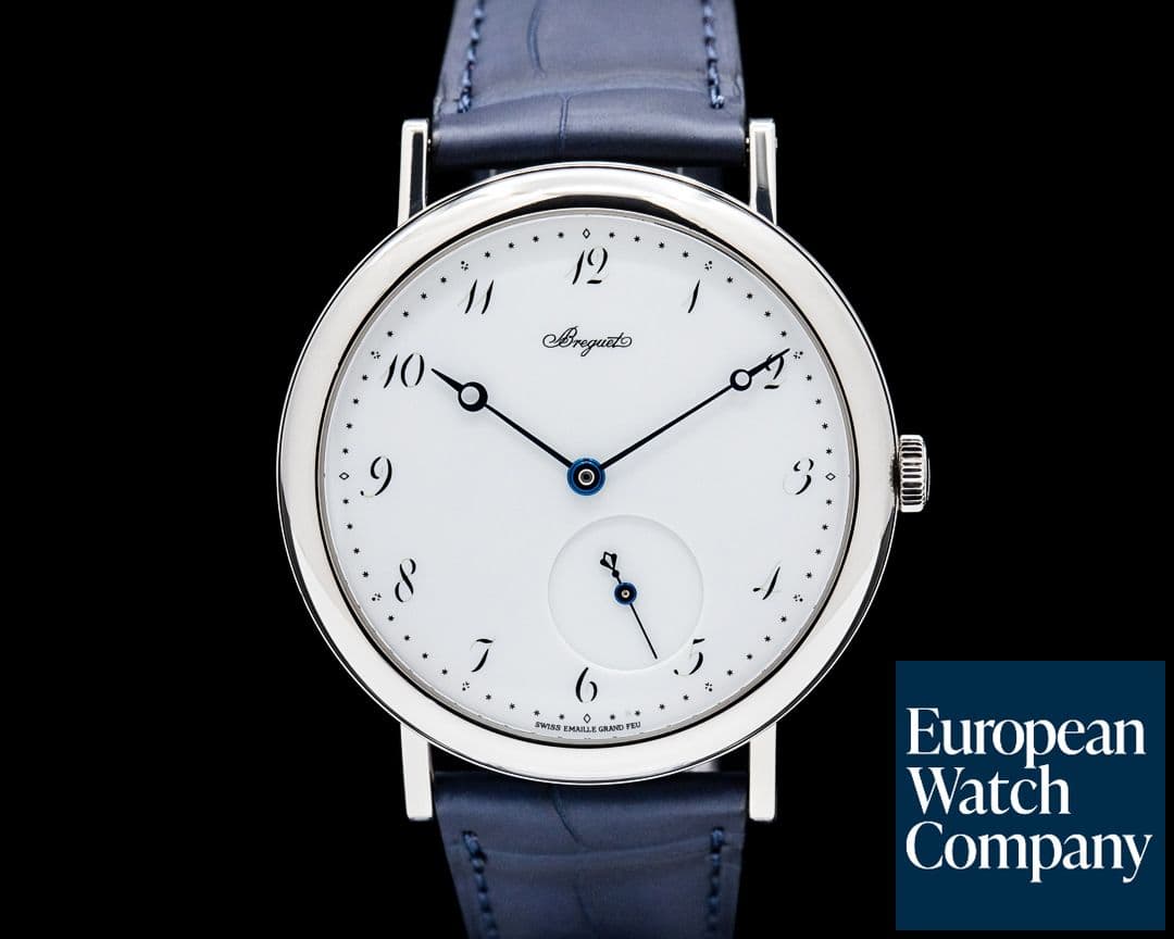 Image of Breguet 5140BB Classique 5140 18K White Gold White Grand Feu Enamel Dial