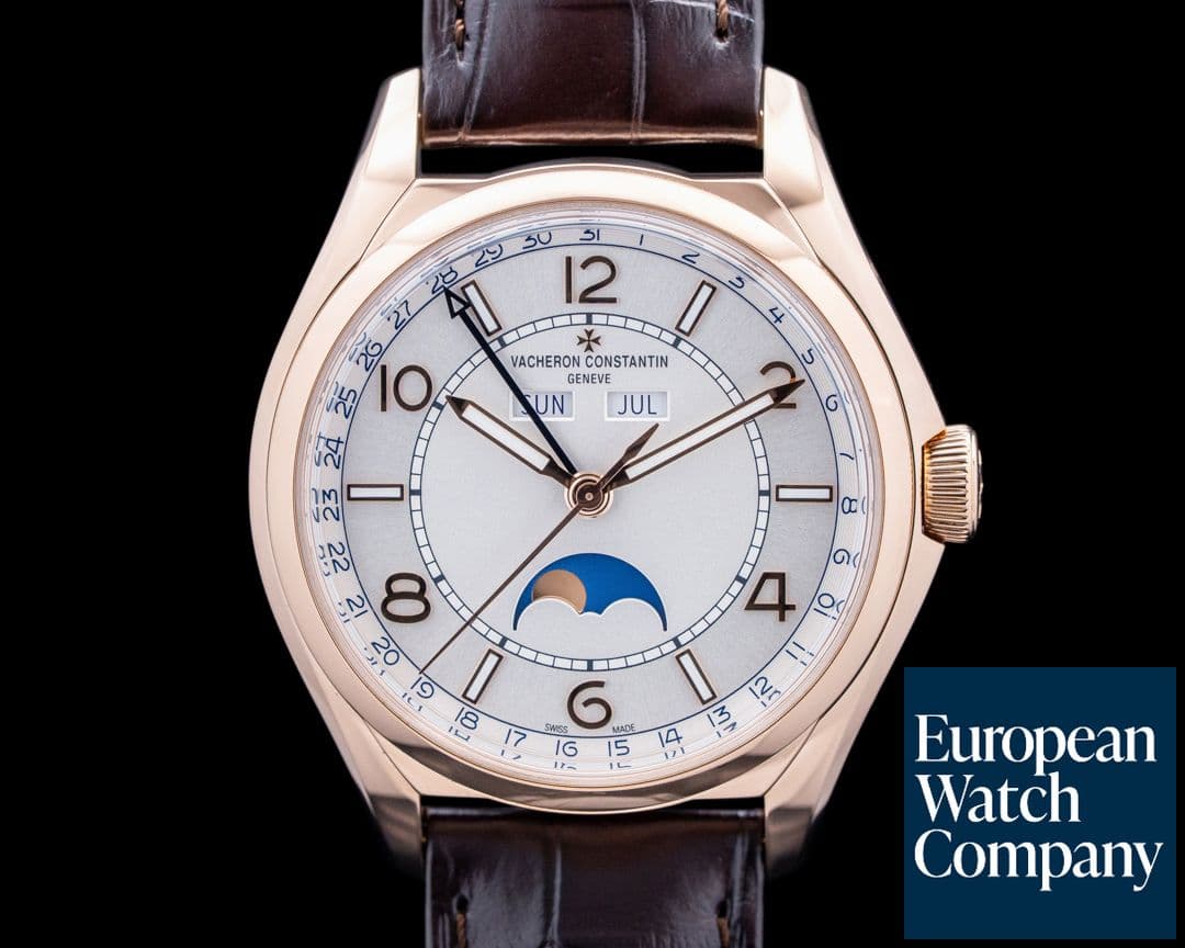 Image of Vacheron Constantin 4000E Fiftysix Complete Calendar 18K Rose Gold Silver Dial 2026