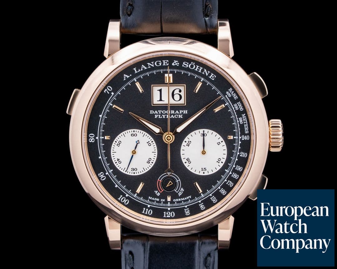 Image of A. Lange & Söhne 405.031 Datograph Up Down 18K Rose Gold Black Dial