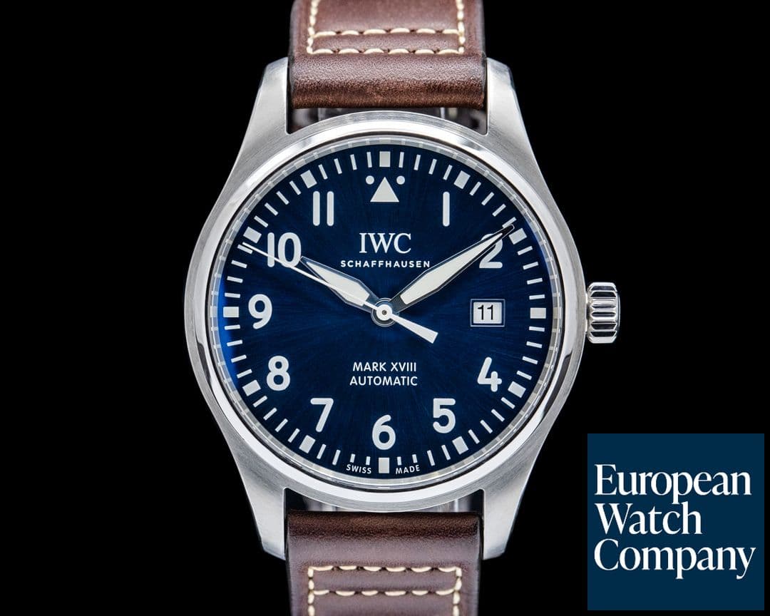 Image of IWC IW327010 Pilot's Watch Mark XVIII Le Petit Prince SS Blue Dial