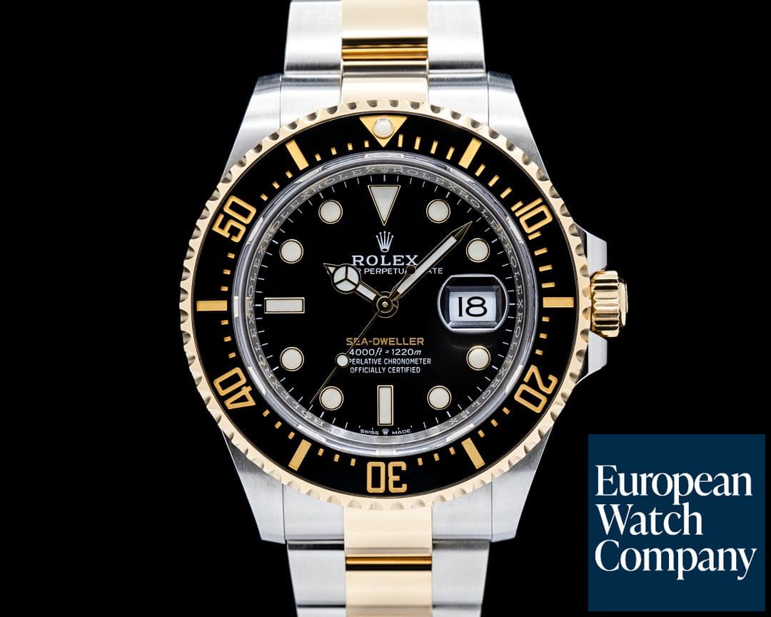 Image of Rolex 126603 Sea-Dweller SS / 18K YG Black Dial
