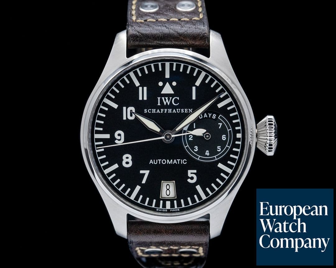 Image of IWC IW500201 Big Pilot's Watch SS Black Dial