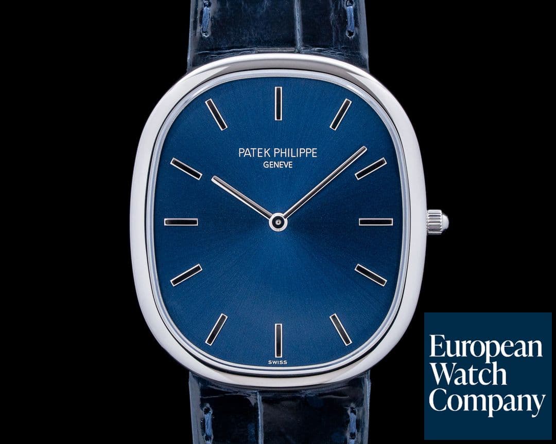 Image of Patek Philippe 5738P Golden Ellipse Platinum Blue Dial 2025