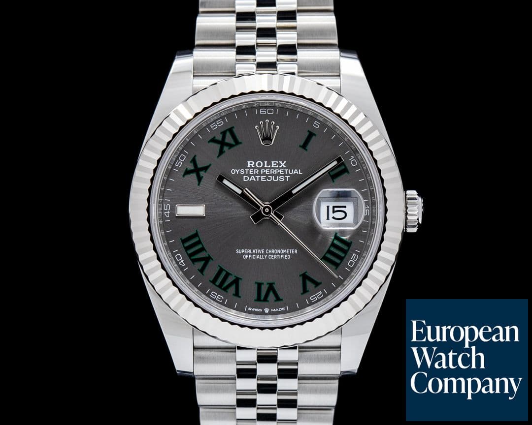 Image of Rolex 126334 Datejust 41 Jubilee SS Gray Wimbledon Dial