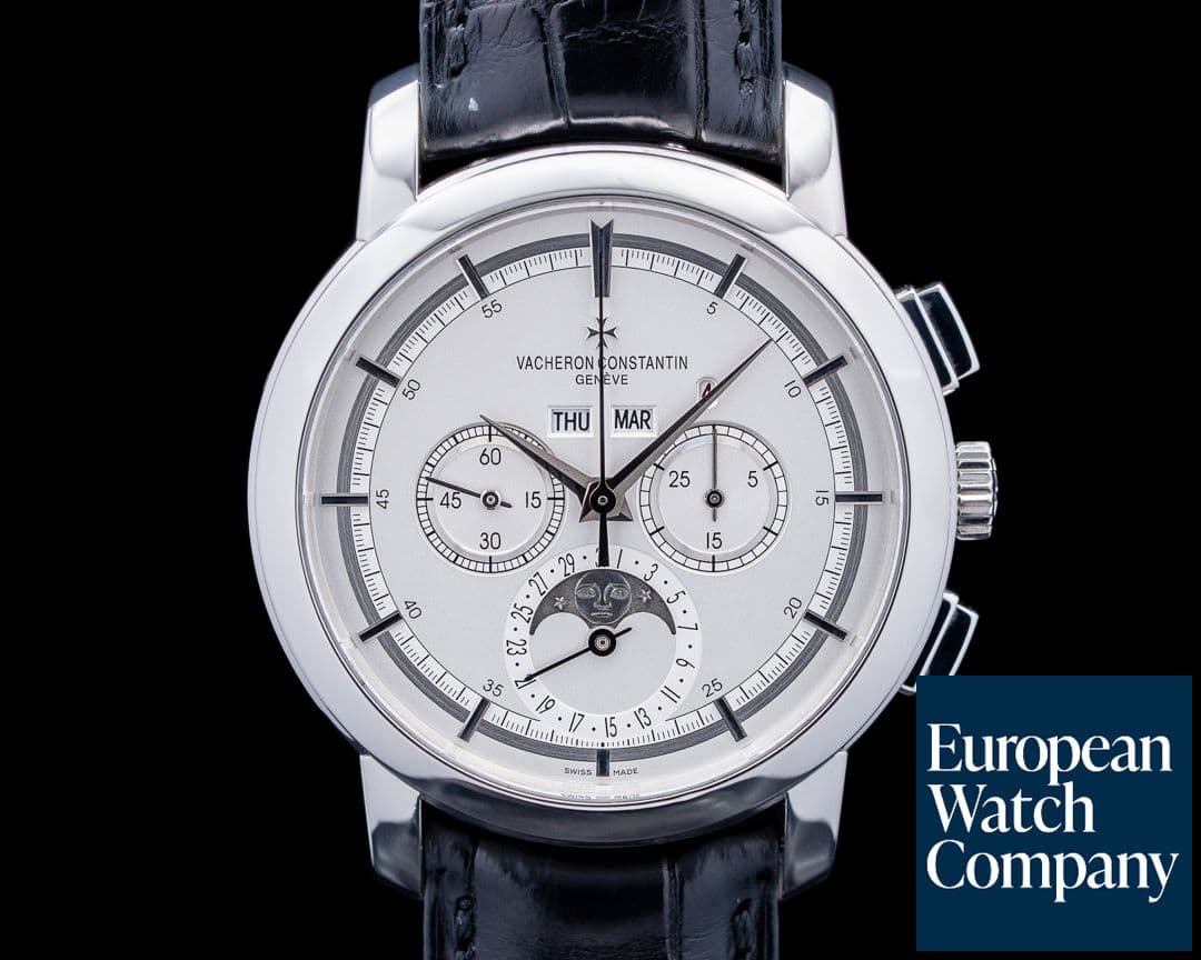 Image of Vacheron Constantin 47292 Traditionnelle Perpetual Calendar Chronograph Platinum Silver Dial