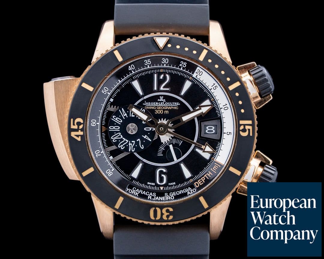 Image of Jaeger-LeCoultre Master Compressor Diving Pro Navy SEALs 18K RG Black Dial LIMITED