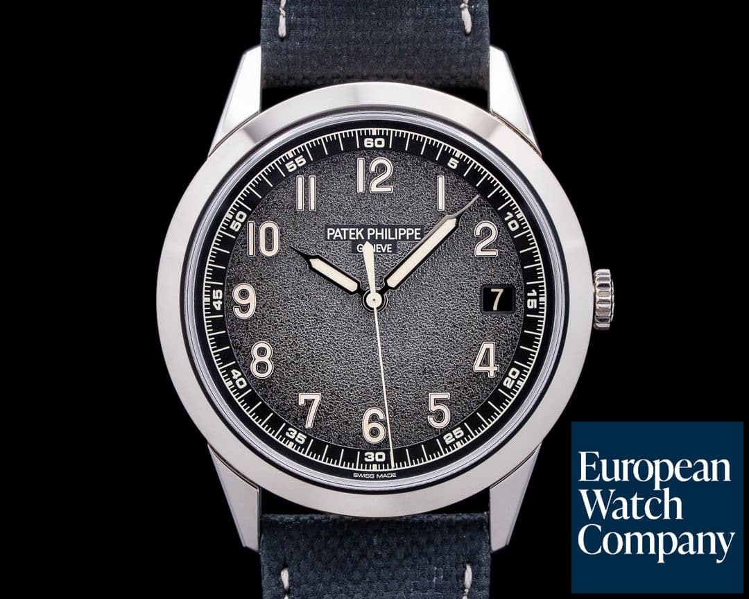 Image of Patek Philippe 5226G Calatrava 18K White Gold Charcoal Gray Textured Dial