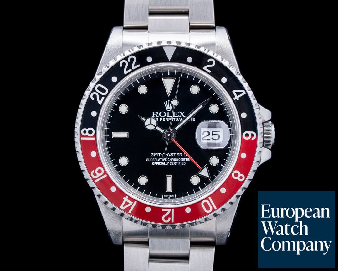 Image of Rolex 16710 GMT-Master II Coke Bezel SS Black Dial Circa. 1997