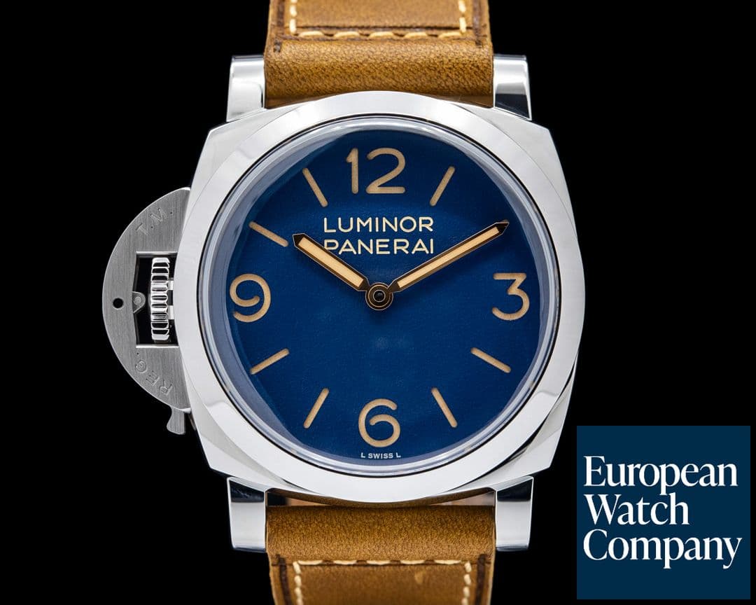 Image of Panerai PAM01732 Luminor Destro SS Blue Dial