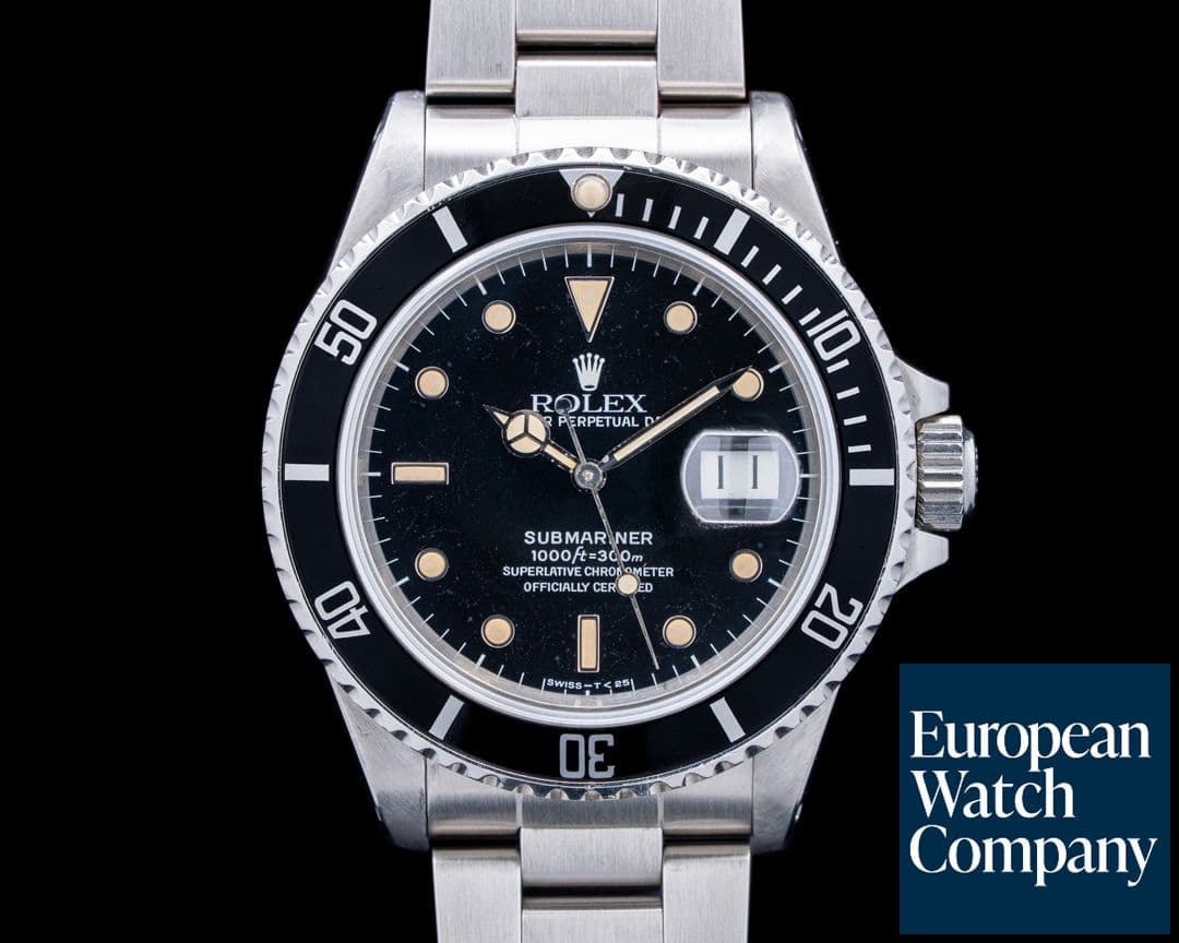 Image of Rolex 16800 Submariner SS Black Dial