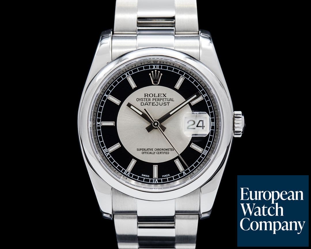 Image of Rolex 116200 Datejust 36 SS Black Tuxedo Dial Circa. 2006