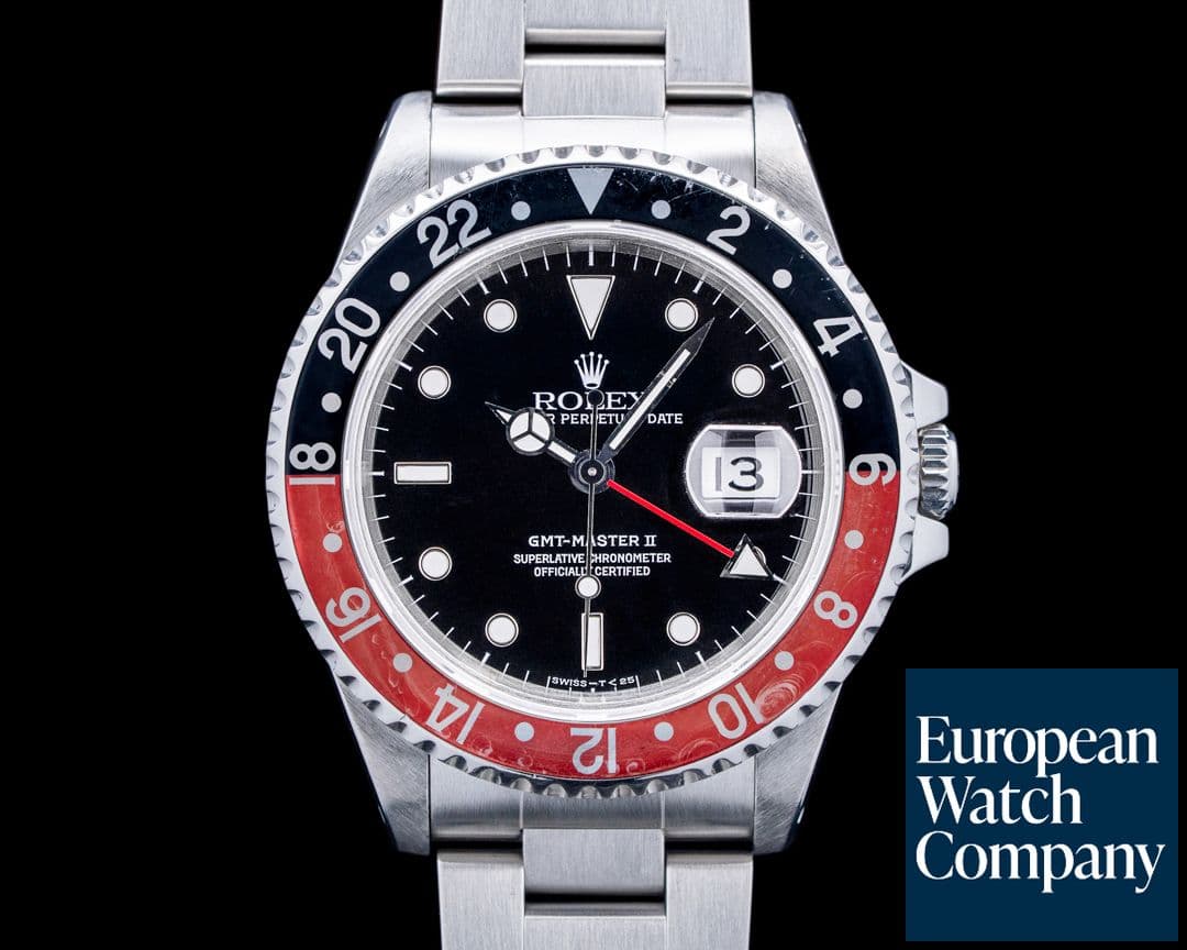 Image of Rolex 16710 GMT-Master II Coke Bezel SS Black Dial Circa. 1997