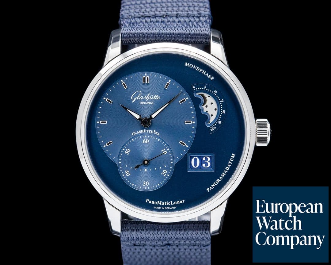 Image of Glashütte Original PanoMaticLunar SS Blue Dial 2026