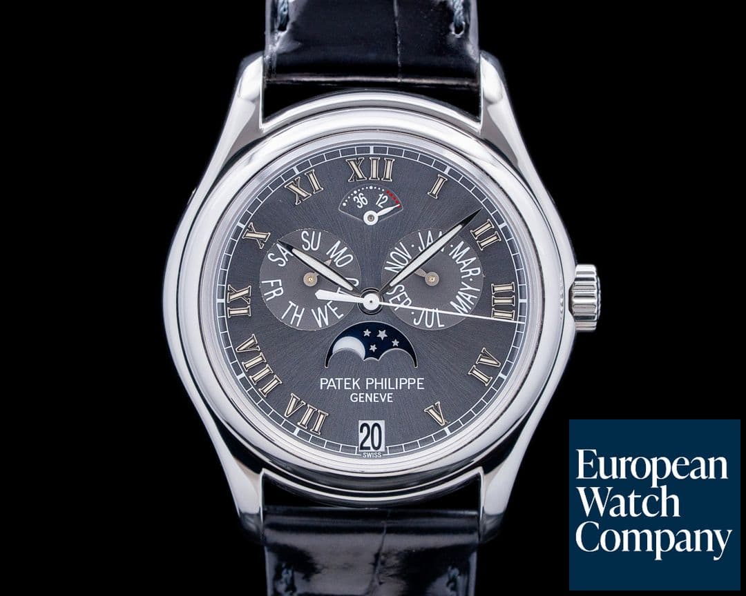 Image of Patek Philippe 5056P Annual Calendar Moon Phase Platinum Gray Dial