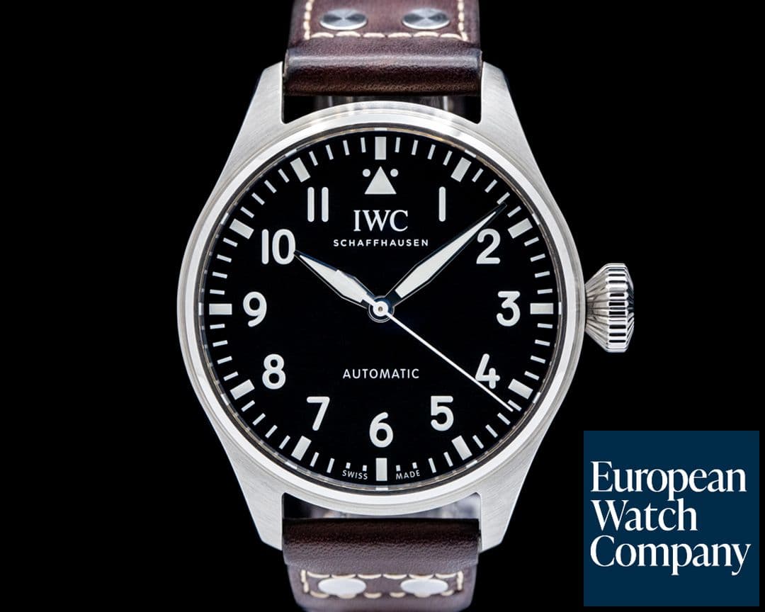 Image of IWC IW329301 Big Pilot 43 SS Black Dial