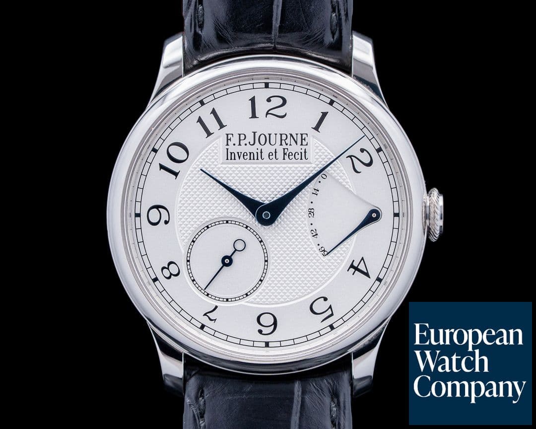 Image of F.P. Journe CS Chronometre Souverain 38MM Platinum Silver Guilloche Dial