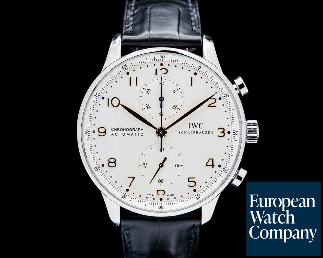 Image of IWC IW371445 Portugieser Chronograph SS Silver Dial