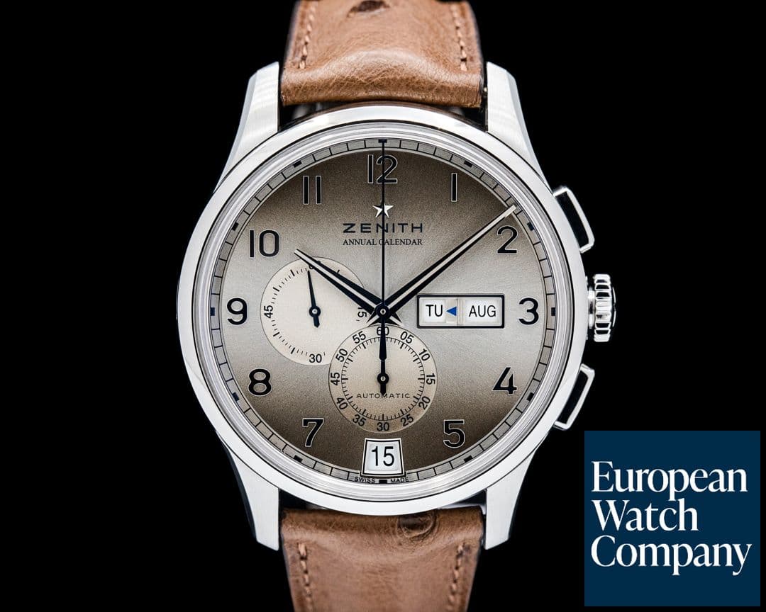 Image of Zenith Captain Winsor Annual Calendar Boutique Edition SS Gray Dial