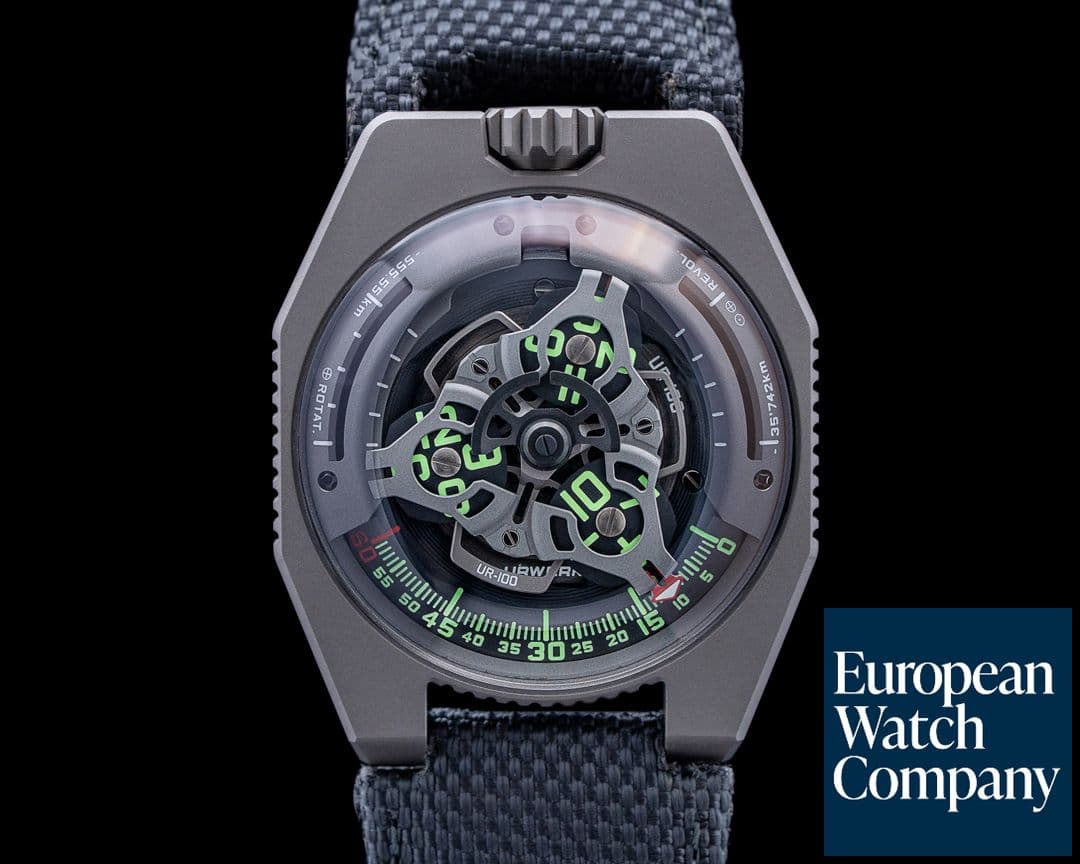 Image of URWERK UR-100 Titanium Skeleton Dial LIMITED