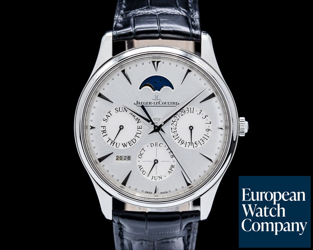 Image of Jaeger-LeCoultre Q130842J Master Ultra Thin Perpetual Calendar SS Silver Dial