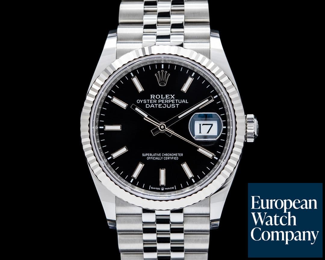 Image of Rolex 126234 Datejust 36 Jubilee SS Black Stick Dial 2026