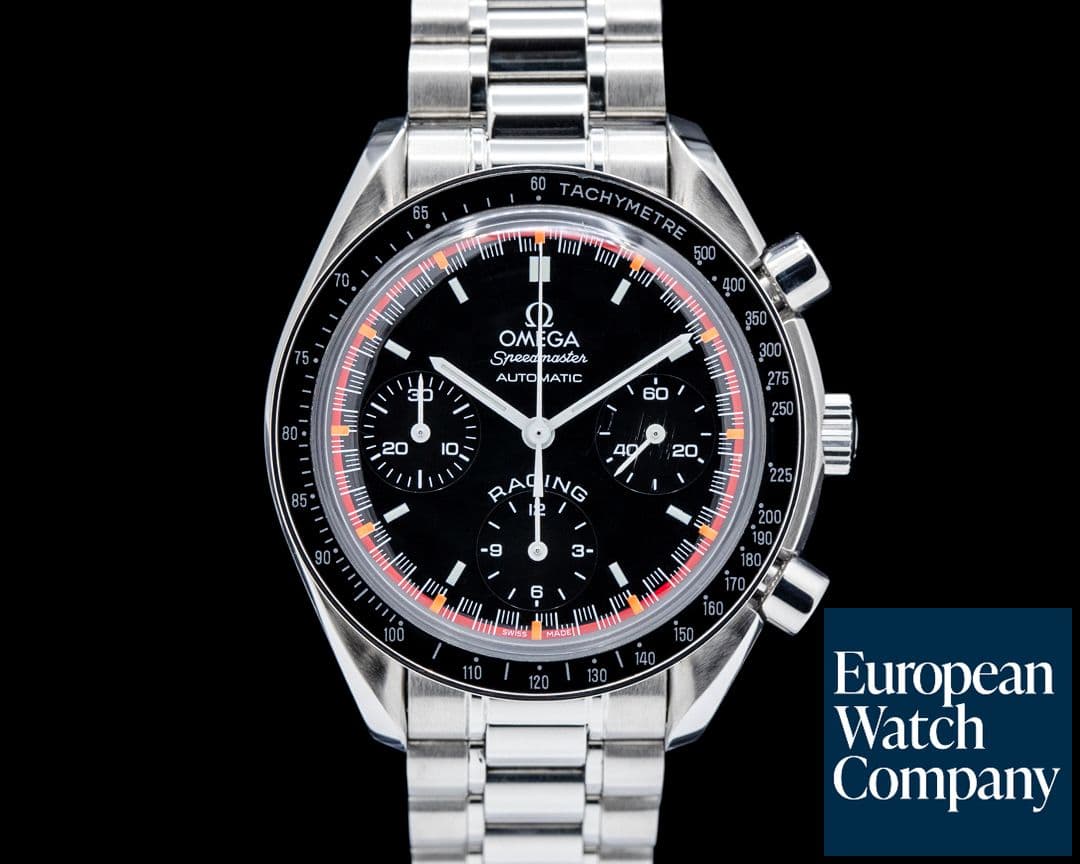 Image of Omega Speedmaster Reduced Schumacher SS Black Racing Dial LIMITED