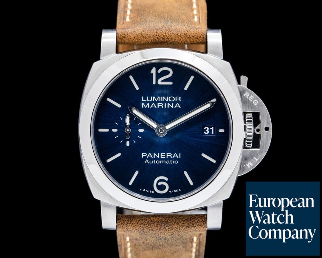Image of Panerai PAM01270 Luminor Marina Quaranta SS Blue Dial