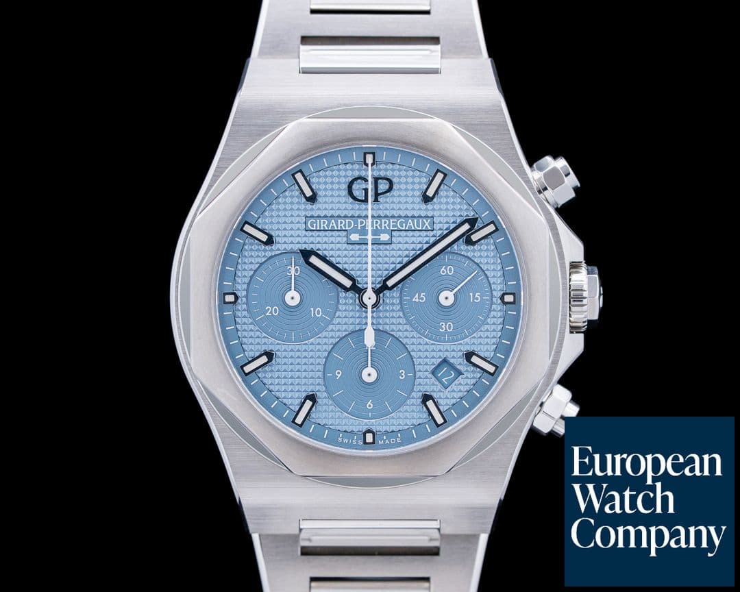 Image of Girard-Perregaux Laureato Chronograph SS Ice Blue Dial LIMITED 2025