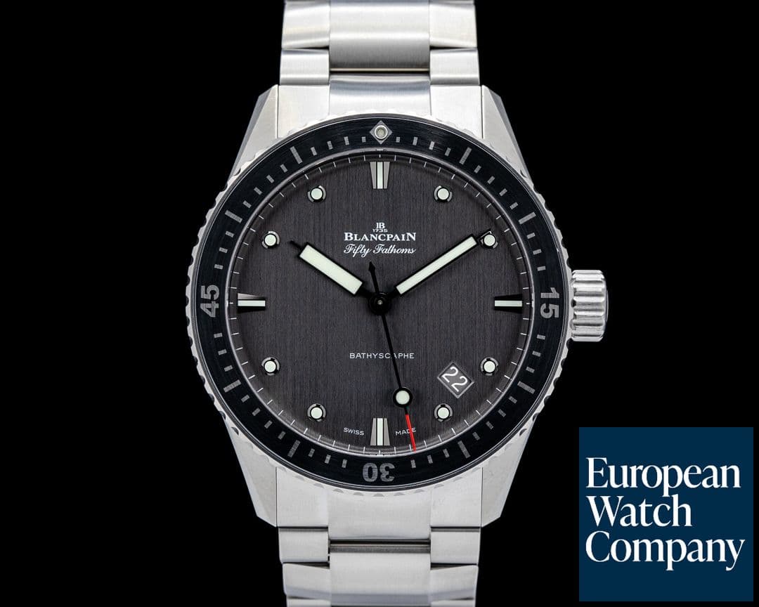 Image of Blancpain 5000 Fifty Fathoms Bathyscaphe Titanium Gray Dial
