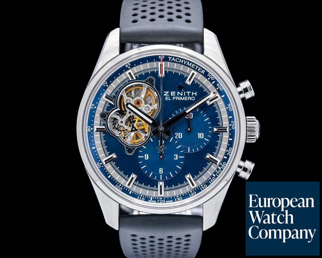 Image of Zenith El Primero Blue Chronomaster Open Grande SS Blue Dial