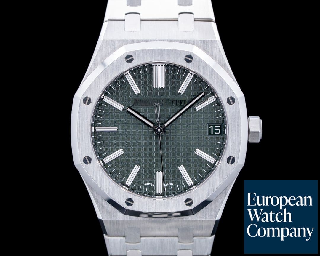 Image of Audemars Piguet 15510ST Royal Oak SS Green Dial