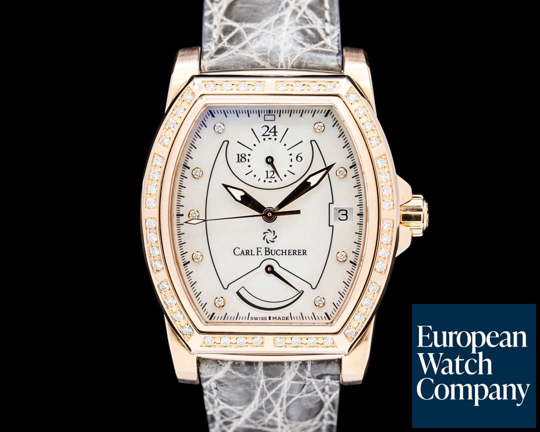 Image of Carl F. Bucherer Patravi T-24 Rose Gold Mother of Pearl Diamond Dial