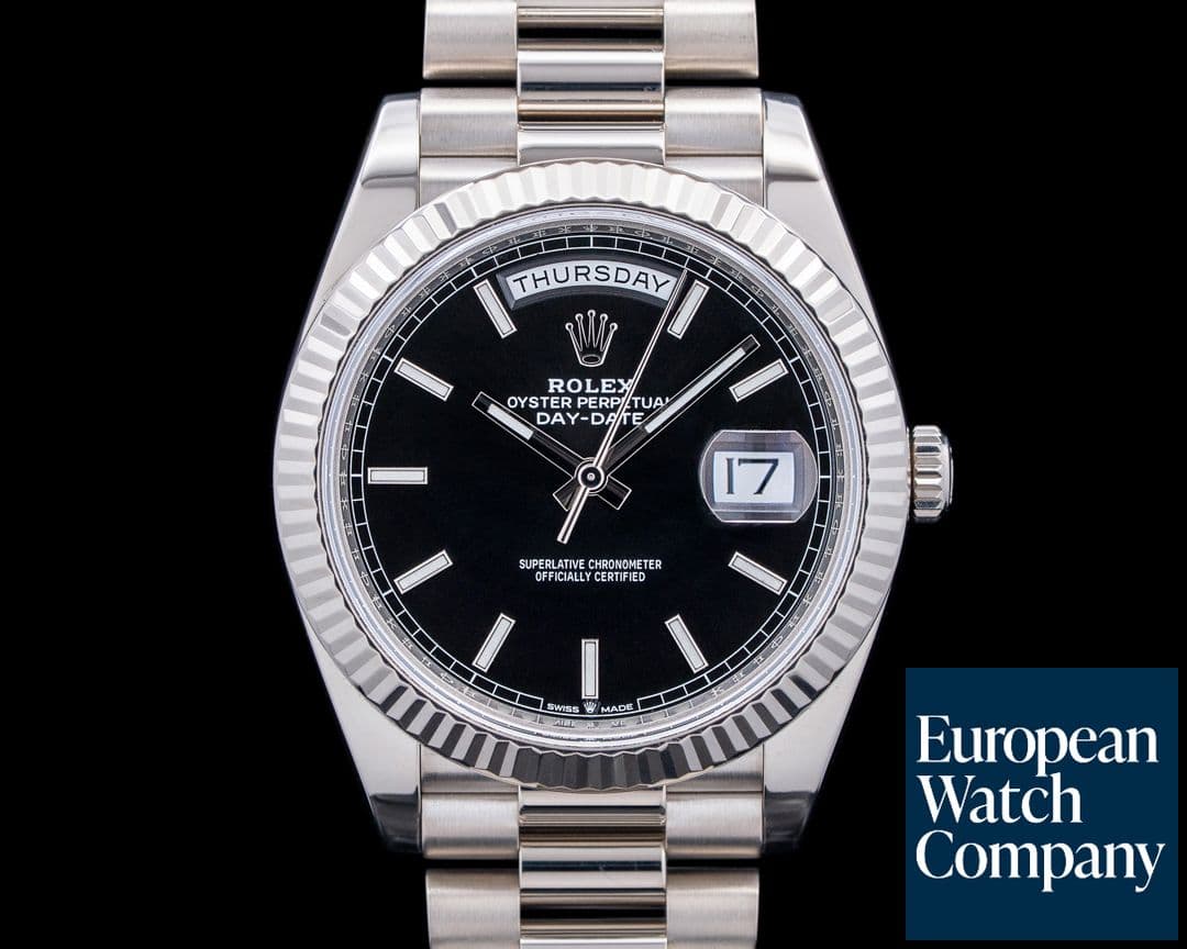 Image of Rolex 228239 Day-Date 40MM 18K White Gold Black Dial